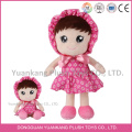 YK ICTI muñeco de peluche lindo de la fábrica colorida muñeca de peluche juguetes con el logotipo del bordado